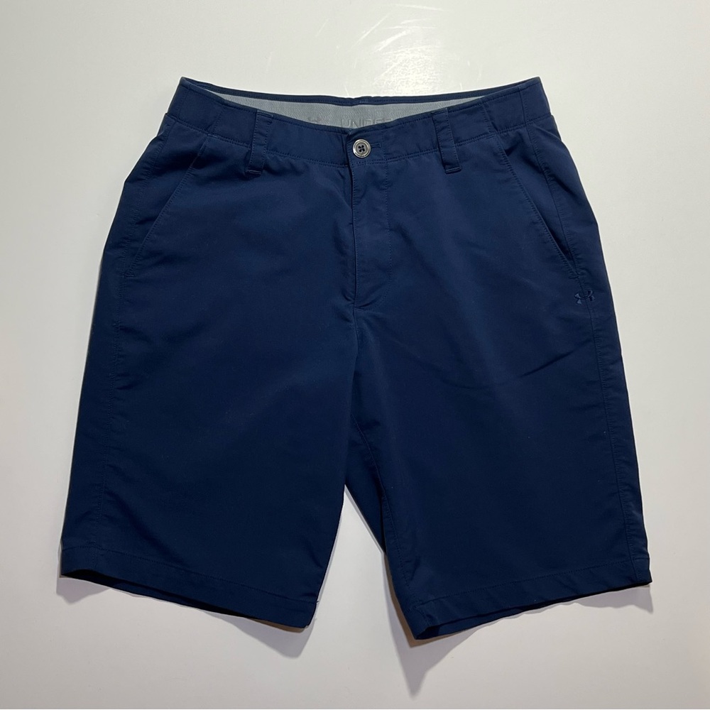 Men’s Under Armour Chino Golf Shorts, Size 32, Inseam 10” Navy Blue
